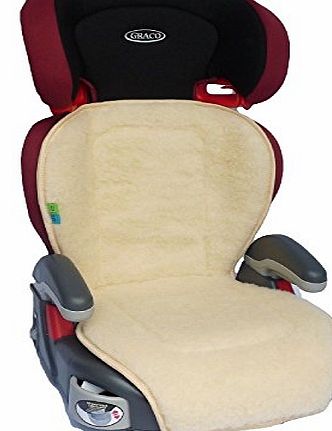 Zaffiro UNIVERSAL BOOSTER SEAT COVER liner cushion cusion pad padding Graco -Sheep Wool