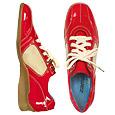 Red Patent Leather Two-tone Sneaker Shoes