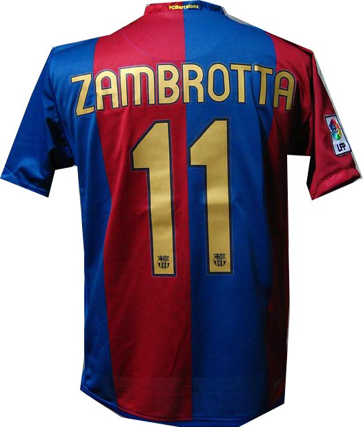 Zambrotta Nike 06-07 Barcelona home (Zambrotta 11)