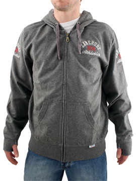 Zanerobe Grey Marl Zrap Zip Hoodie