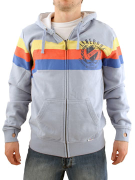 Zanerobe Light Blue Esporte Zip Hoodie