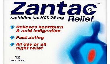 Zantac 75 Relief - 12 Tablets 10016298