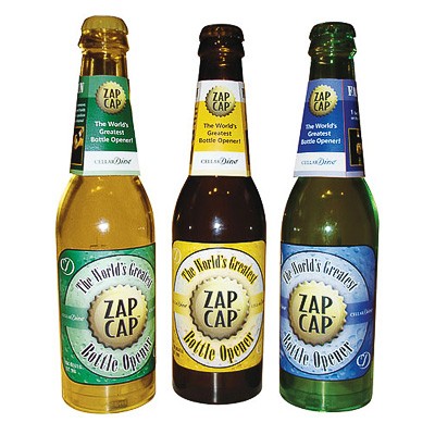 Zap Cap Bottle Shaped Bottle Opener