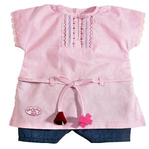 Zapf Creation Baby Annabell 46cm Pink Dress With Denim Pants