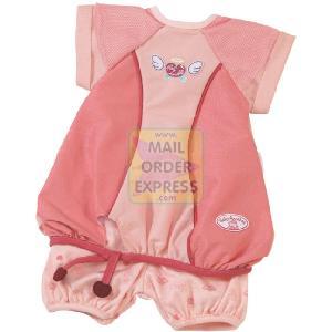 Baby Annabell Pink Outfit With Heart Motif