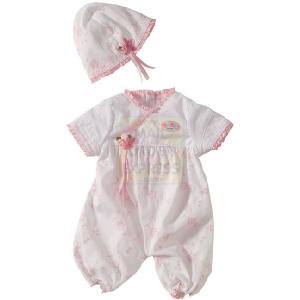 Zapf Creation BABY born Dress Collection White Romper With Hat
