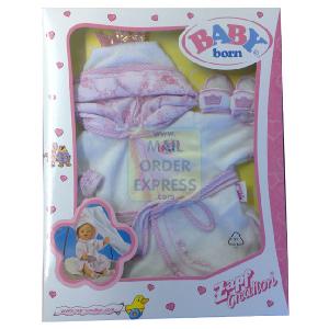 Zapf Creation BABY born White Robe and White Sandals