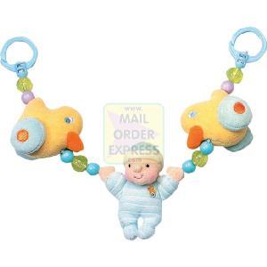 My Lovely Baby Baby Pram Rattle Pastel Blue