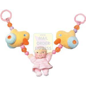 My Lovely Baby Baby Pram Rattle Pastel Pink