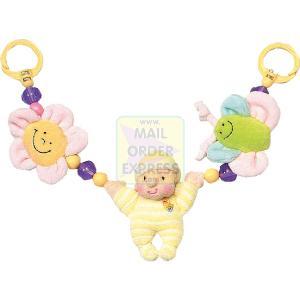 My Lovely Baby Baby Pram Rattle Pastel Yellow