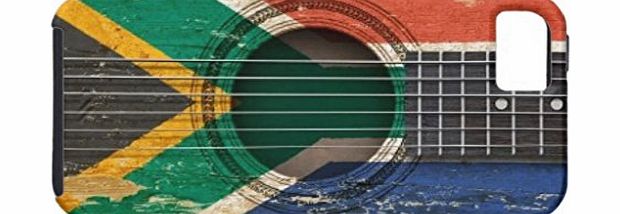 Zazzle Old Acoustic Guitar with South African Flag Iphone 5 Cases
