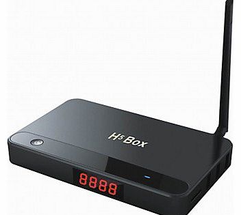 ZCL Media Player ZCLQuad Core RK3188 Android 4.2 Smart TV Box H5 with Digital Display,Wifi,Blue-Tooth,LAN,OTG,USB,HDMI,TF,AV , EU Adapter