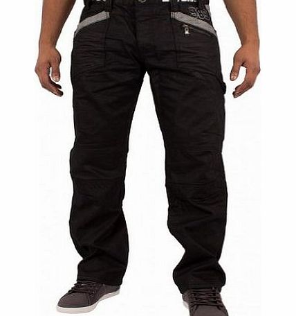 Ze ENZO BNWT NEW MENS ENZO DESIGNER BLACK COATED JEANS WAIST SIZE 28-42 EZ112 34S