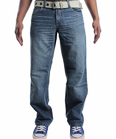 Ze ENZO BNWT NEW MENS ENZO DESIGNER JEANS PANTS FREE BELT WAIST SIZE 28 30 32 34 36 38 40 42 EZ15 36L