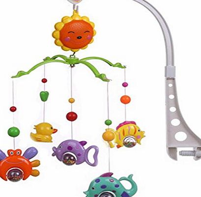 Zeagoo Baby Toys Toddlers Mobile Crib Rotate Bed Bell Wind-up Cartoon Toy