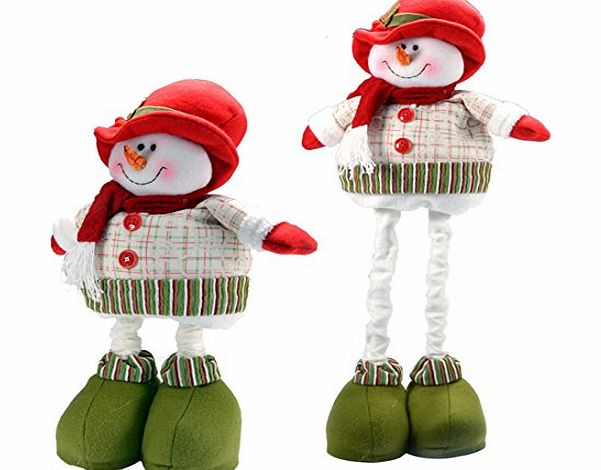 Santa Claus Snowman Flexible Legs Ornament Christmas Decoration Ornaments Gift