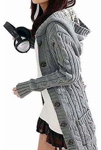 Womens Long Sleeve Hoodie Coat Cardigans trench Sweater