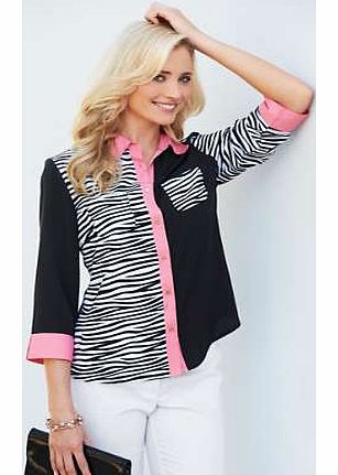 Zebra Print Blouse