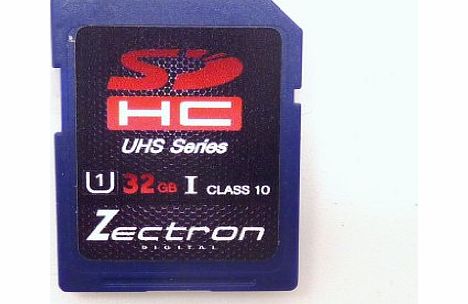 Zectron Digital SDHC UHS-1 Series 32GB Class 10 High speed Memory Card For Toshiba Camileo X400 Camcorder