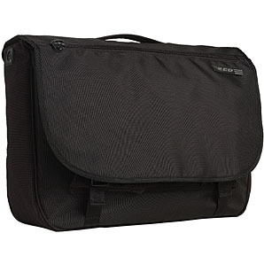 Zed Large Messenger Bag- Black