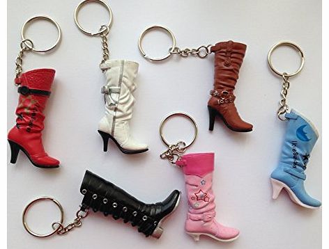 zeenca Funky Cute Novelty Long Ladies Boots Shoes Keyring Keychain