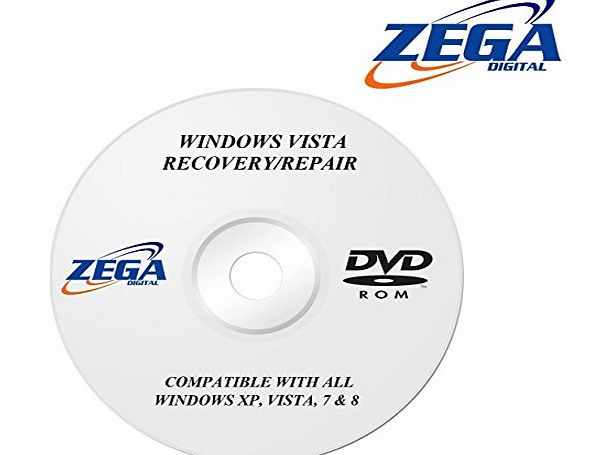 ZEGA Digital Windows Vista Business 32 Bit Recovery Repair Restore DVD DISC DISK CD