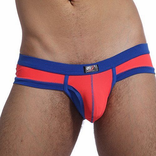 Zehui mens Briefs Shorts Thongs G-string Sexy Low Rise Underwear Orange Tag S