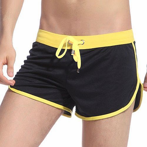 Zehui mens Casual Shorts Boxers Sport Running Rope Underwear Black Tag S