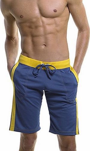 Zehui Mens Soft Running Sports Loose Shorts Underwear Pants Blue Waist 73-79CM (28-31inch)