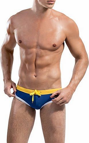 Mens Swimming Swim Trunks Briefs Underwear Swimwear Shorts Blue Size(Waist) XL: 30-32.4 inch
