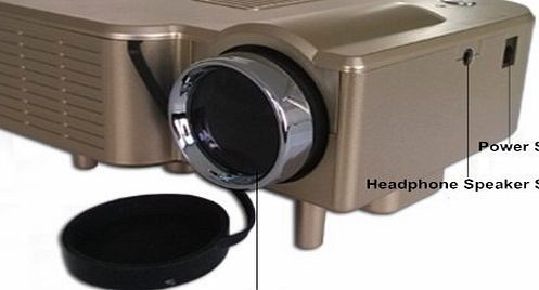 ZeleSouris 24W 100LM Protable Mini LED LCD Projector Home Projector, Micro projector, Entertainment Projector-Silver