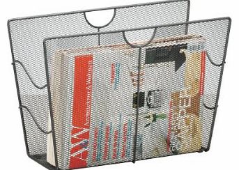 Zeller 17742 Mesh Newspaper/Magazine Holder / 39 x 17.5 x 27 Anthracite