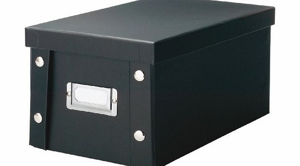 Zeller Present Handels GmbH Zeller 17938 16 x 28 x 15 cm CD Storage Box Cardboard, Black