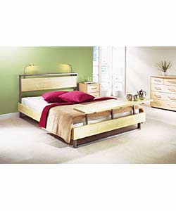Zen Double Bedstead with Lights and Deluxe Mattress