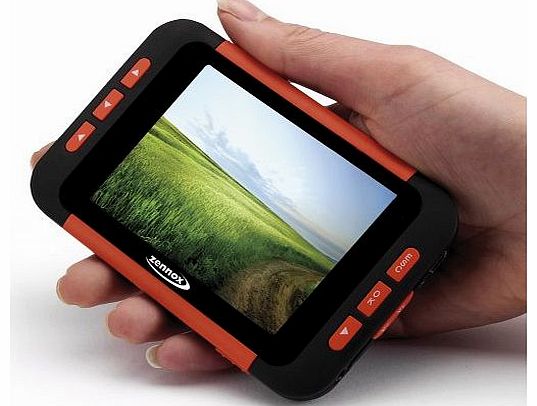 Zennox 3.5 inch Colour Mini LCD TV USB, Record Freeview TV - 0.8 Watt Speaker.