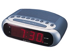 led talking alarm clock