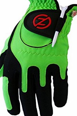 Zero Friction 2014 Zero Friction Compression-Fit Performance Mens Golf Gloves Left Hand (For the Right Handed Golfer) Green