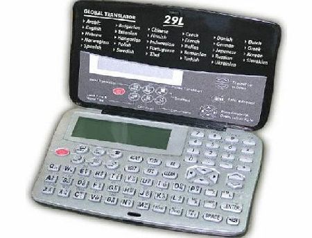 Zero LANGUAGE TRANSLATOR LCD TABLET - 29 LANGUAGES - METRIC   CURRENCY CONVERTER - WORLD CLOCK