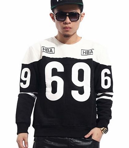 Zero Unisex Hipster Christmas Xmas Gifts 69 Printing Hip Hop Sweatshirts (M ( US Size S ), Black)