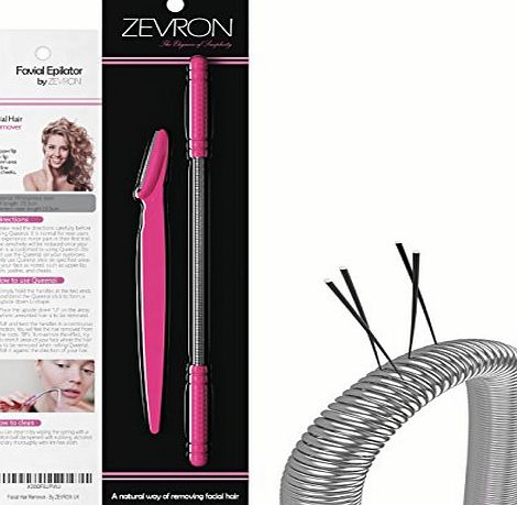 ZEVRON Facial Hair Remover Kit - Quick and Effective Epilator for Removing Unwanted Facial Hair - Includes Eyebrow Razor/Trimmer
