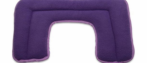 Zhu-Zhu Neck amp; Shoulder Heat Pad - Microwavable Lavender Wheat Bag - Purple Fleece