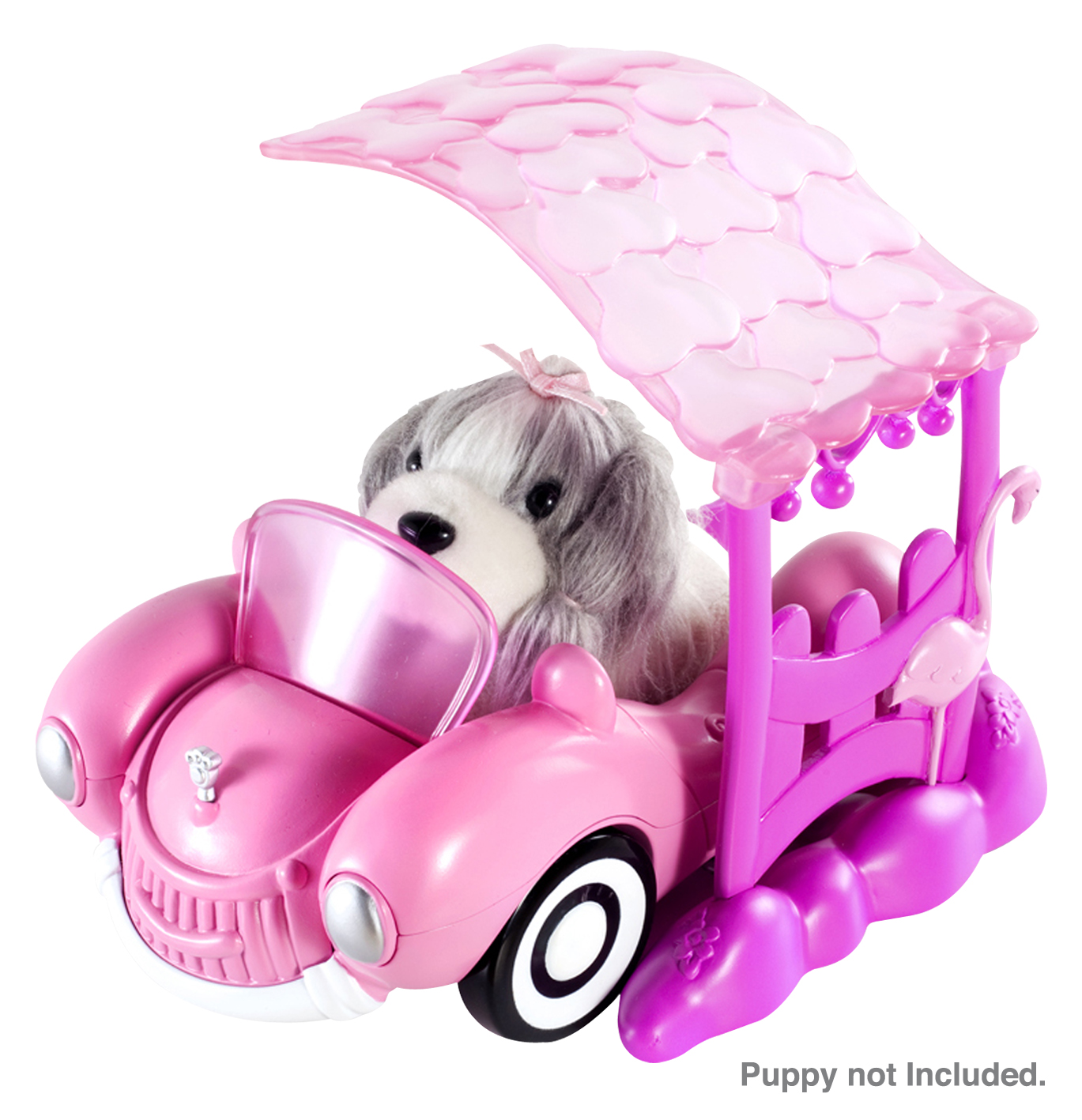 Puppies - Smiling Car With Post