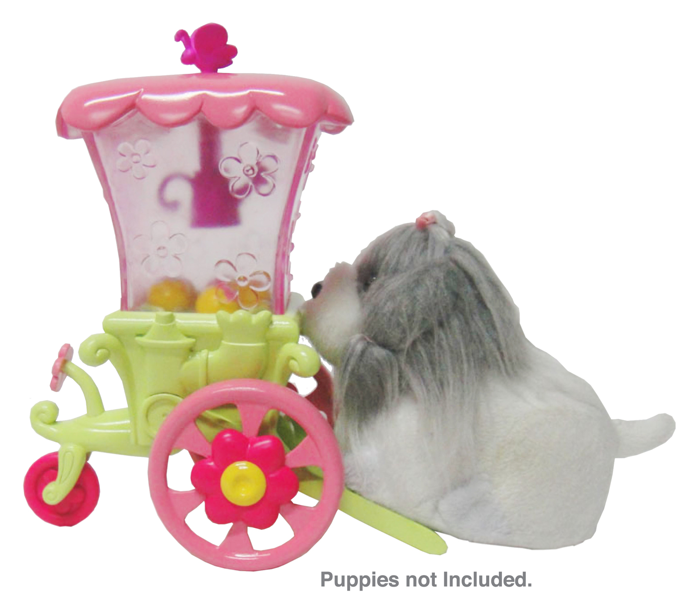 Zhu Zhu Pets Puppies Push Along - Flower Cart