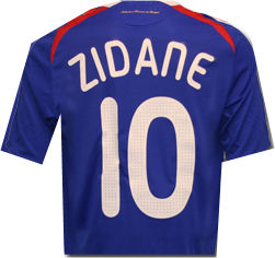 Adidas 08-09 France home (Zidane 10)