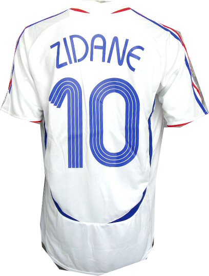 Zidane Adidas France away (Zidane 10) 06/07