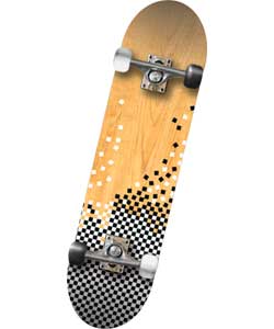 Zinc Graffiti Skateboard with Sticker Sheet