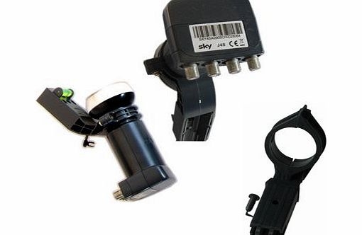 Zinwell Sky Quad LNB and adapter for older dishes