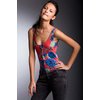 zip front bodice - Blue Density Rose