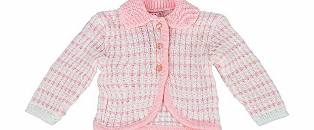 Zip Zap Baby Girls Pink Knitted Cardigan 2 Button Size Newborn