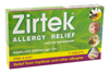 zirtek allergy relief one-a-day tablets 7 pack